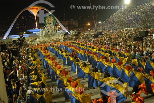  Subject: Parade of Unidos da Tijuca samba school Place: Sambadrome - Rio de Janeiro city - Rio de Janeiro state Date: Carnival 2005 