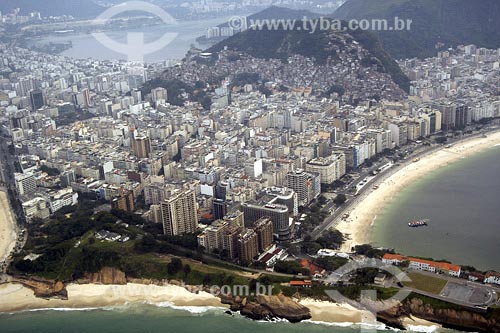  Subject: Aerial view of Ipanema, Arpoador and Copacabana beaches Place: Rio de Janeiro city - Rio de Janeiro state Date: 28/06/2004 