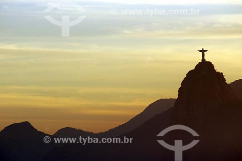 Subject: Silhouette of Corcovado Mountain Place: Rio de Janeiro city - Rio de Janeiro state Date: 28/06/2004 