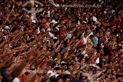  Subject: Flamengo fans at Maracana stadium / Place: Rio de Janeiro city - Rio de Janeiro state / Date: 02/2008 