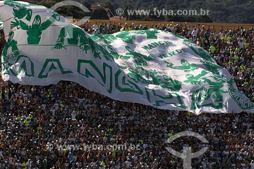  Subject: Palmeiras team fans at Morumbi stadium / Place: Sao Paulo city - Sao Paulo state / Date: 03/2008 