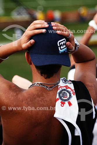  Subject: Corinthians team fan at Morumbi stadium / Place: Sao Paulo city - Sao Paulo state / Date: 03/2008 