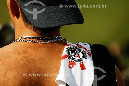 Subject: Corinthians team fan at Morumbi stadium / Place: Sao Paulo city - Sao Paulo state / Date: 03/2008 