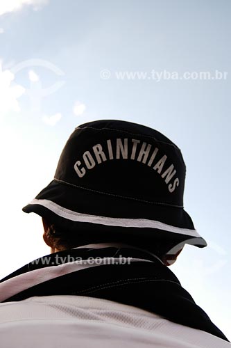  Subject: Corinthians team fan at Morumbi stadium / Place: Sao Paulo city - Sao Paulo state / Date: 03/2008 
