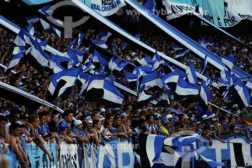  Subject: Gremio FC fans at Olimpico Monumental stadium / Place: Porto Alegre city - Rio Grande do Sul state / Date: 04/2008 