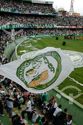  Subject: Coritiba FC fans at Couto Pereira stadium / Place: Curitiba city - Parana state / Date: 01/2008 
