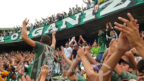  Subject: Coritiba fans at Couto Pereira stadium / Place: Curitiba city - Parana state / Date: 01/2008 