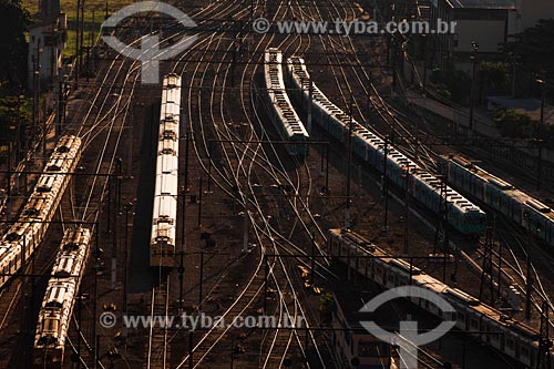  Subject: Trains on the Central do Brasil railway / Place: Rio de Janeiro city center - Rio de Janeiro state / Date: 03/2008 