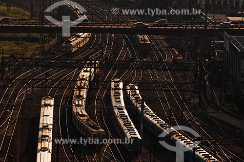 Subject: Trains on the Central do Brasil railway / Place: Rio de Janeiro city center - Rio de Janeiro state / Date: 03/2008 