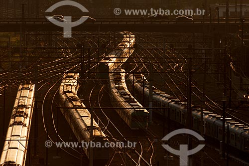  Subject: Trains on the Central do Brasil railway / Place: Rio de Janeiro city center - Rio de Janeiro state / Date: 03/2008 