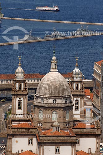  Subject: Candelaria church at Presidente Vargas avenue / Place: Rio de Janeiro city center - Rio de Janeiro state / Date:01/2008 