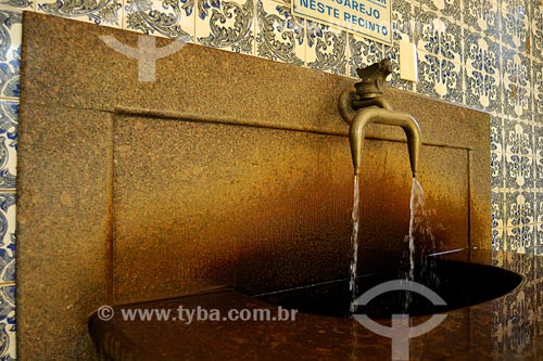   Subject: Detail of waterspout of sulfurated water at Hydromineral Soledade Park / Place: Raposo town - Rio de Janeiro state / Date: 06/2008 