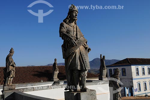  Subject: Statues at Congonhas village Basilica / Place: Congonhas village - Minas Gerais state / Date: 07/2008 