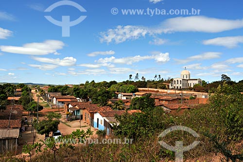  Subject: View of town with Rainha da Paz church on the background / Place: Ildemar village - Açailandia town - Maranhao state / 08/2008 
