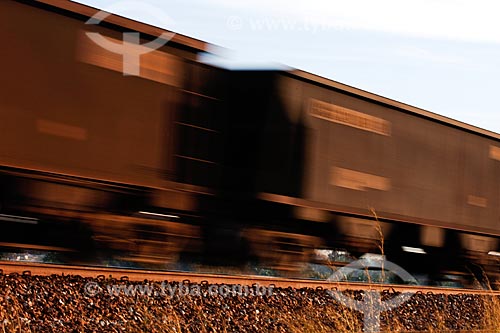  Subject: Cargo train at Carajas railway / Place: Maraba region - Para state / Date: 08/2008 