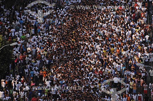  Subject: Crowd in the procession of Cirio de Nazaré (Nazareth Candle) / Place: Belem City - Para State - Brazil / Date: 10/12/2008 