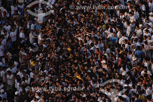  Subject: Crowd in the procession of Cirio de Nazaré (Nazareth Candle) / Place: Belem City - Para State - Brazil / Date: 10/12/2008 