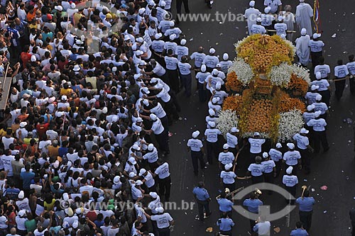  Subject: Crowd in the procession of Cirio de Nazaré (Nazareth Candle) / Place: Belem City - Para State - Brazil / Date: 10/12/2008 