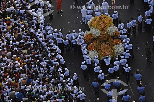  Subject: Crowd in the procession of Cirio de Nazaré (Nazareth Candle) / Place: Belem City - Para State - Brazil / Date: 10/12/2008 