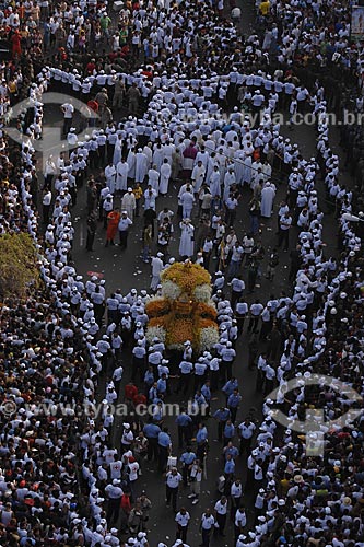  Subject: Aerial view of Cirio de Nazare (Nazareth Candle) procession / Place: Belem City - Para State - Brazil / Date: 10/12/2008 