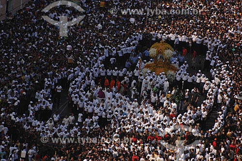  Subject: Aerial view of Cirio de Nazare (Nazareth Candle) procession / Place: Belem City - Para State - Brazil / Date: 10/12/2008 