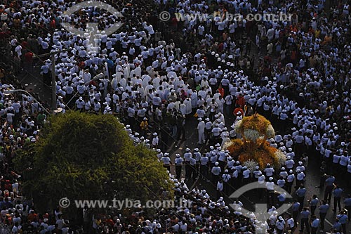  Subject: Aerial view of Cirio de Nazare (Nazareth Candle) procession / Place: Belem City - Para State - Brazil / Date: 10/12/2008 