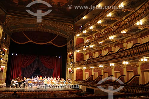  Subject: Interior of Teatro da Paz (Peace Theater) / Place: Belem City - Para State - Brazil / Date: 10/13/2008 