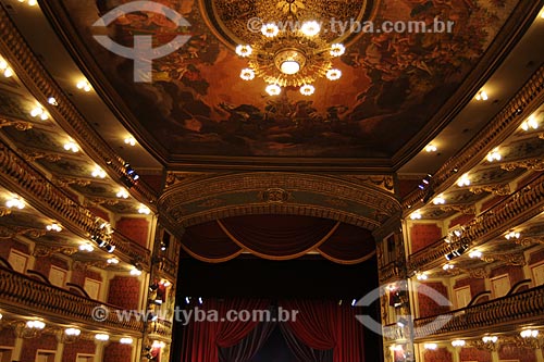  Subject: Interior of Teatro da Paz (Peace Theater) / Place: Belem City - Para State - Brazil / Date: 10/13/2008 