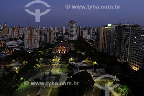  Subject: View of Teatro da Paz (Peace Theater) with night enlightenment / Place: Belem City - Para State - Brazil / Date: 10/13/2008 