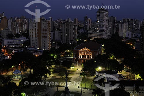  Subject: View of Teatro da Paz (Peace Theater) with night enlightenment / Place: Belem City - Para State - Brazil / Date: 10/13/2008 
