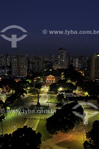  Subject: View of Teatro da Paz (Peace Theater) with night enlightenment / Place: Belem City - Para State - Brazil / Date: 10/13/2008 