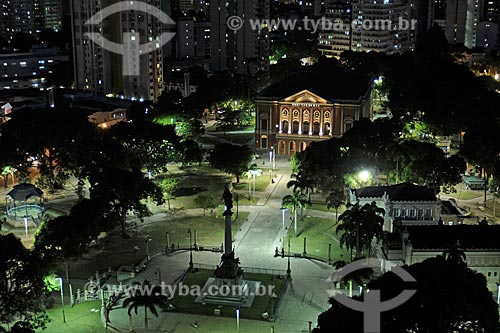  Subject: View of Teatro da Paz (Peace Theater) with night enlightenment / Place: Belem City - Para State - Brazil / Date: 10/13/2008 