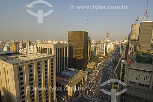  Subeject: Paulista Avenue with buildings / Place: Sao Paulo City - Sao Paulo State / Date: 06/2006 