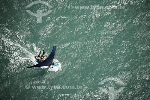  Subject: Raft, typical boat of Northeast Brazil / Place: Fortaleza City - Ceara State - Brazil / Date: January 2009 