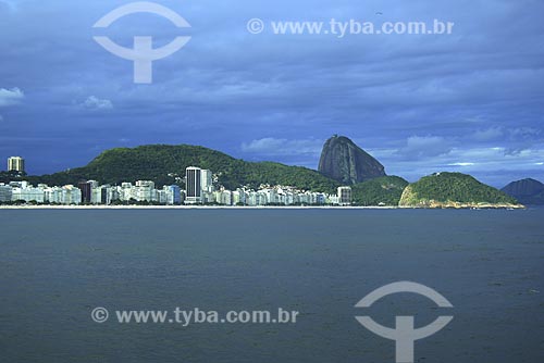  Subject: Copacabana Beach eith Suggar Loaf in the background / Place: Rio de Janeiro City - Rio de Janeiro State - Brazil / Date: January 2009 
