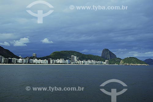  Subject: Copacabana Beach eith Suggar Loaf in the background / Place: Rio de Janeiro City - Rio de Janeiro State - Brazil / Date: January 2009 