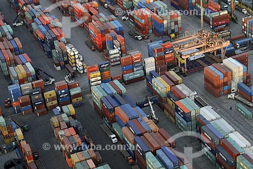  Subject: Aerial view of Rio de Janeiro Port / Place: Rio de Janeiro City - Rio de Janeiro State - Brazil / Date: November 2008 