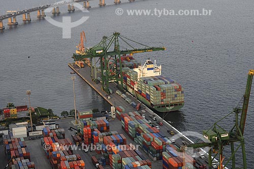  Subject: Aerial view of Rio de Janeiro Port / Place: Rio de Janeiro City - Rio de Janeiro State - Brazil / Date: November 2008 