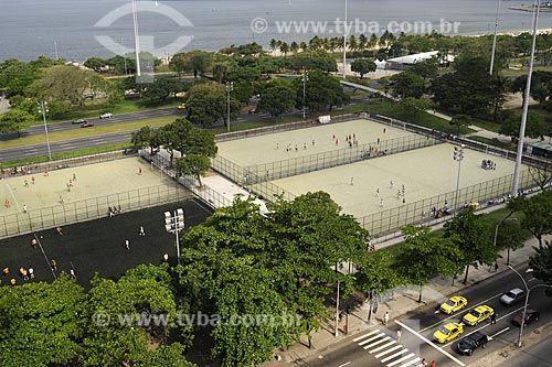  Subject: Aerial view of soccer fields / Place: Flamengo Park - Rio de Janeiro City - Rio de Janeiro State - Brazil / Date: November 2008 