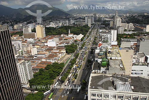  Subject: Aerial view of Presidente Vargas Avenue / Place: Downtown - Rio de Janeiro City - Rio de Janeiro State - Brazil / Date: November 2006 