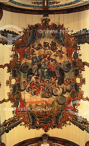  Subject: Nossa Senhora do Rosário dos Pretos Church - The Painting in the ceiling is attributed to Master Ataíde (Manoel da Costa Athaíde) / Place: Itabira city - Minas Gerais State - Brazil / Date: April 2009 