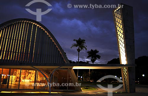  Sao Francisco de Assis Chapel or Pampulha Church at night  - Belo Horizonte city - Minas Gerais state (MG) - Brazil