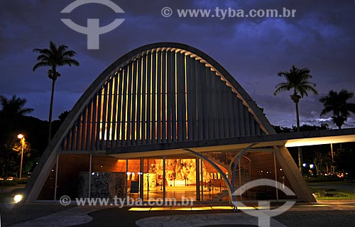  Sao Francisco de Assis Chapel or Pampulha Church at night  - Belo Horizonte city - Minas Gerais state (MG) - Brazil