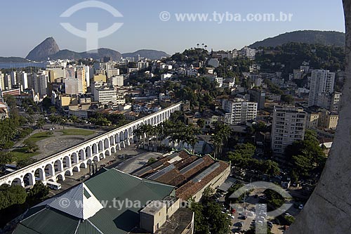  Subject: Lapa neighborhood, bohemian region of Rio de Janeiro city. View of Arcos da Lapa (Lapa Arches) , Sugar Loaf and Guanabara Bay / Place: Rio de Janeiro city - Rio de Janeiro State - Brazil / Date: 2008 