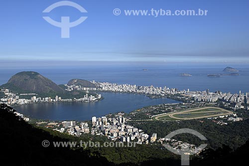  Subject: Rio de Janeiro south zone. Ipanema, Leblon and Lagoa Rodrigo de Freitas (Rodrigo de Freitas Lake). Atmosphere pollution during winter / Place: Rio de Janeiro city - Rio de Janeiro State - Brazil / Date: 2008 