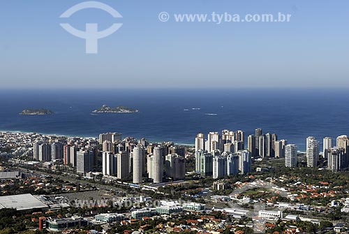  Subject: Aerial view of Barra da Tijuca / Place: Rio de Janeiro City - Rio de Janeiro State - Brazil / Date: June 2008 