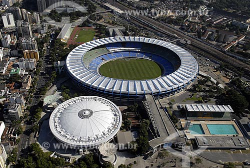  Subject: Aerial view of Maracana Stadium / Place: Rio de Janeiro City - Rio de Janeiro State - Brazil / Date: June 2008 