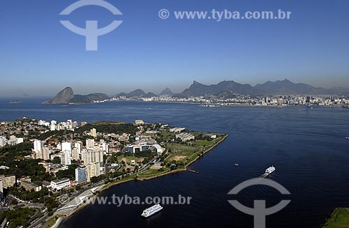  Subject: Aerial view of Niteroi with Rio de Janeiro City in the bacjground / Place: Niteroi City - Rio de Janeiro State - Brazil / Date: June 2008 