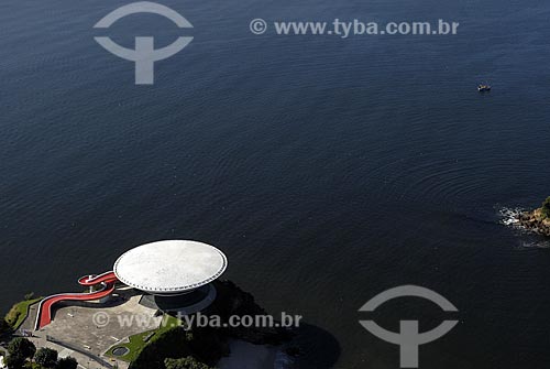  Subject: Aerial view of MAC (Museum of Contemporary Art) / Place: Niteroi City - Rio de Janeiro State - Brazil / Date: June 2008 