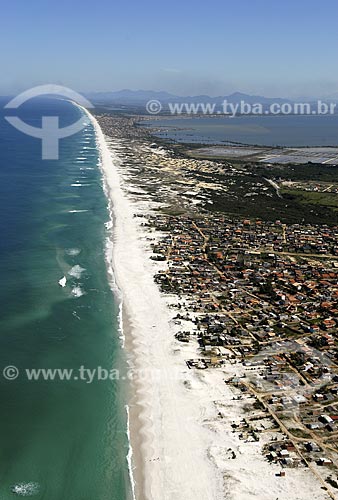  Subject: Aerial view of Praia Grande / Place: Arraial do Cabo City - Rio de Janeiro State - Brazil / Date: June 2008 